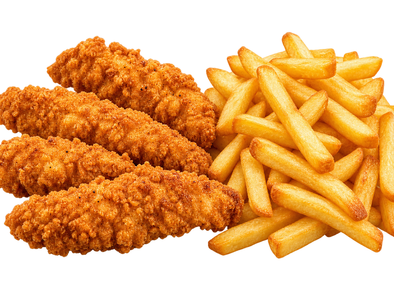 4 Pcs Chicken Tenders & Chips