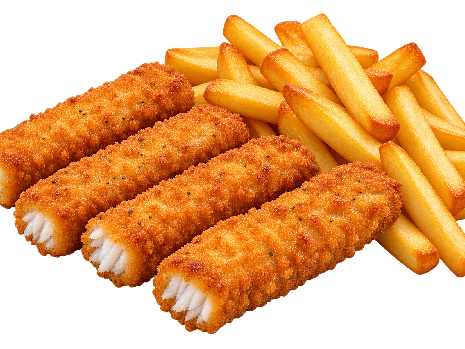4 Pcs Fish Finger & Chips