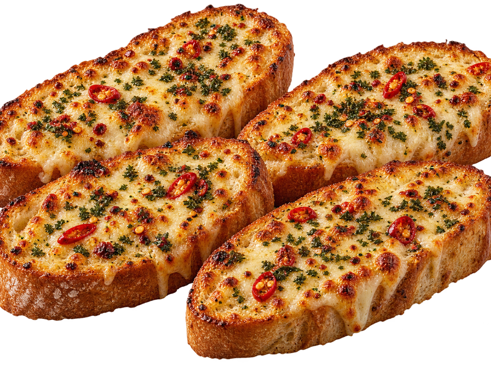 Garlic Cheese Chilli Bread